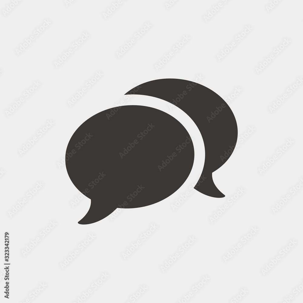 chat bubble icon vector illustration and symbol for website and graphic design chat bubble icon vector illustration and symbol for website and graphic design