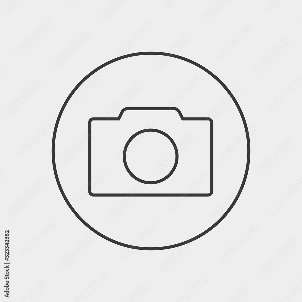 digital camera icon vector illustration and symbol for website and graphic design
