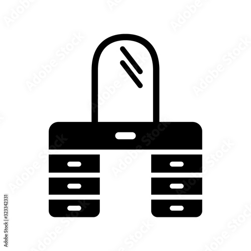 Dresser icon designed in solid style