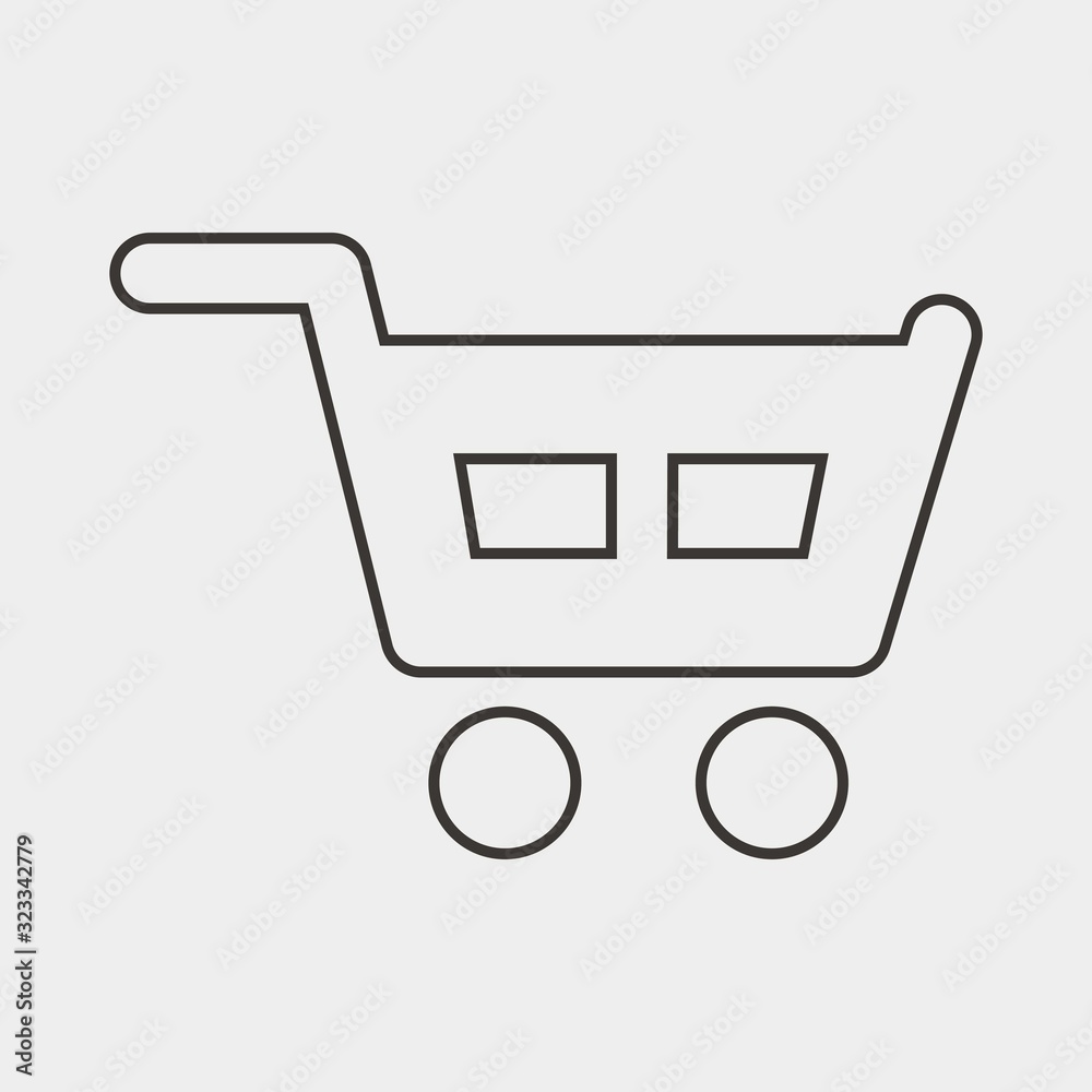 shopping cart icon vector illustration and symbol for website and graphic design shopping cart icon vector illustration and symbol for website and graphic design