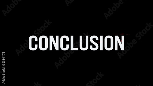 Conclusion. Animation of Text With Glitch Effect. Plus Alpha Channel