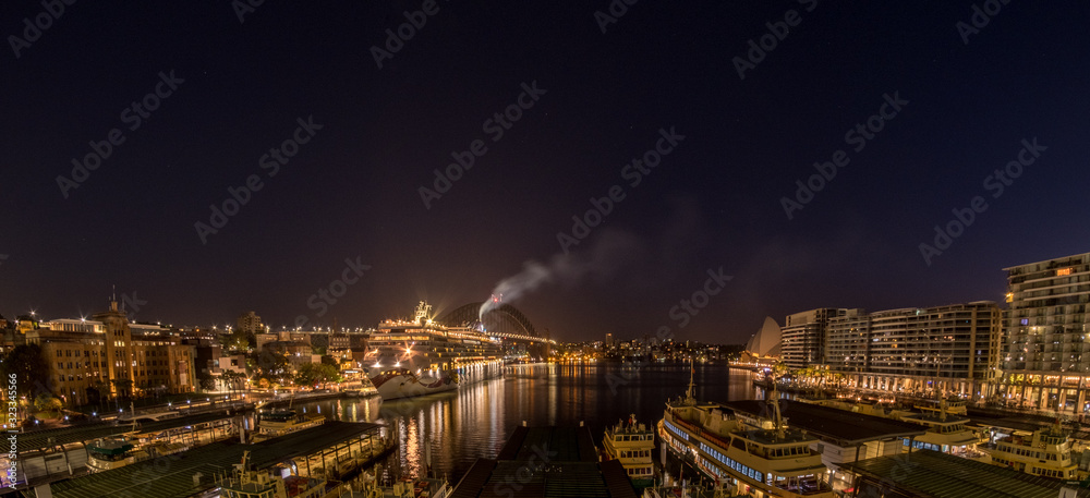 Sydney Harbour before dawn