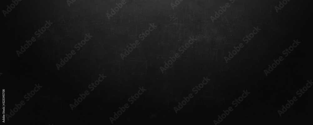 black board and empty chalkboard wall background