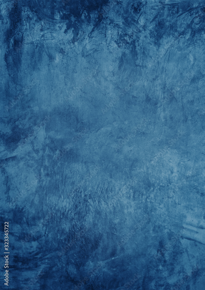 Dark blue texture cement wall as vertical A 4 background.