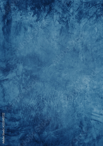 Dark blue texture cement wall as vertical A 4 background. © khwanchai