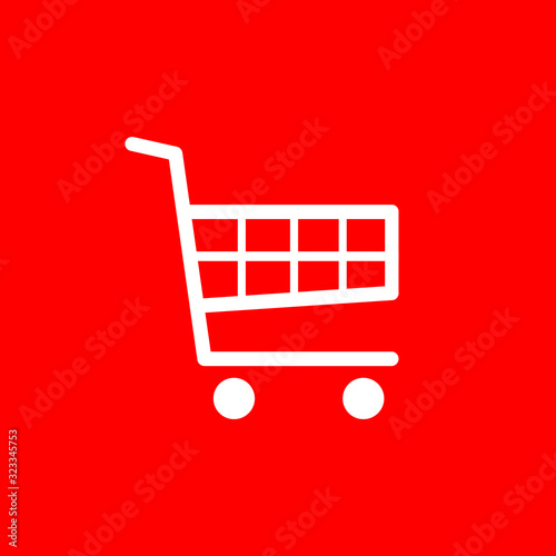 Concept flat icon shopping cart