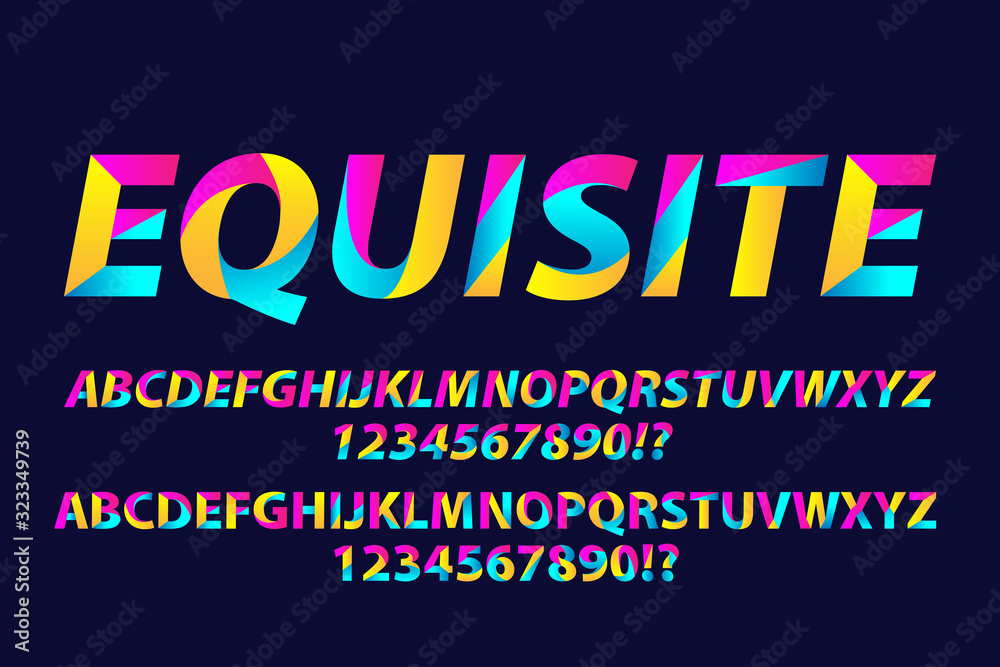 Colorful alphabets design awesome