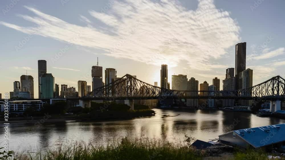 Brisbane Australia Story Bridge Day to Night Holy Grail Timelapse Brisbane Australia Story Bridge Day to Night Holy Grail Timelapse
