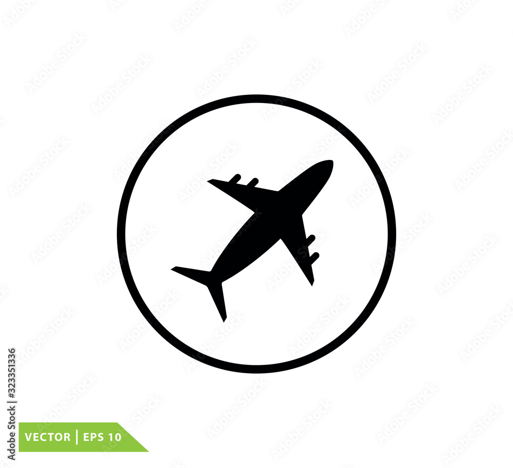 Plane icon vector logo template Plane icon vector logo template