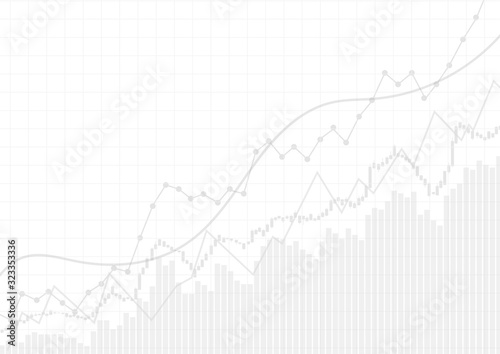 Vector   Business graphs on white background