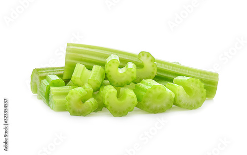 Celery isolated on white background