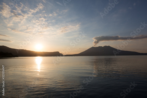 桜島の夕焼け