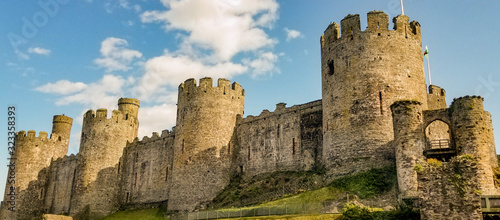 Exterior of Conwy Castle in Wales