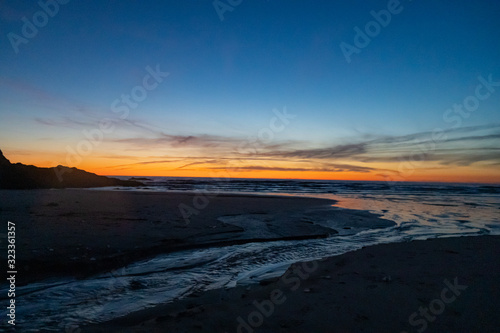 sunset on beach © Michael