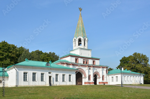 Russia. Moscow. The front gate in the Kolomenskoye public Park