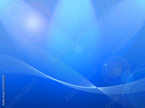 Generic deep blue backdround with soptlight 