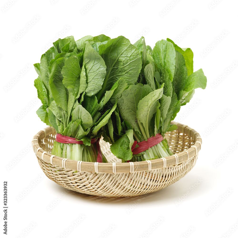 Small Chinese cabbage on white background Small Chinese cabbage on white background
