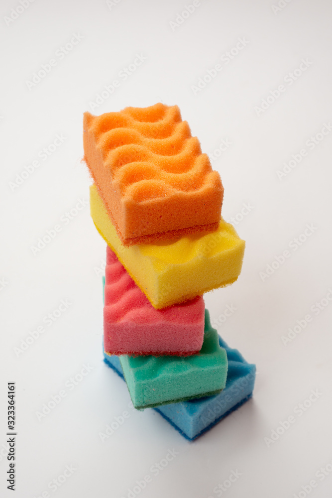 Coloured kitchen sponges Coloured kitchen sponges