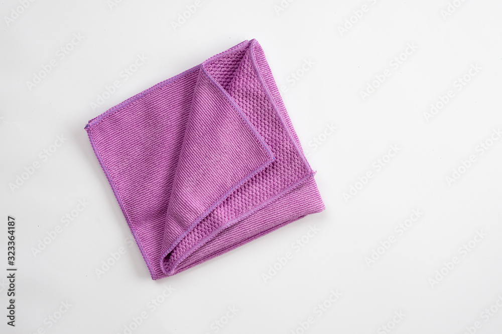Purple rag isolated on a white background. Purple rag isolated on a white background.
