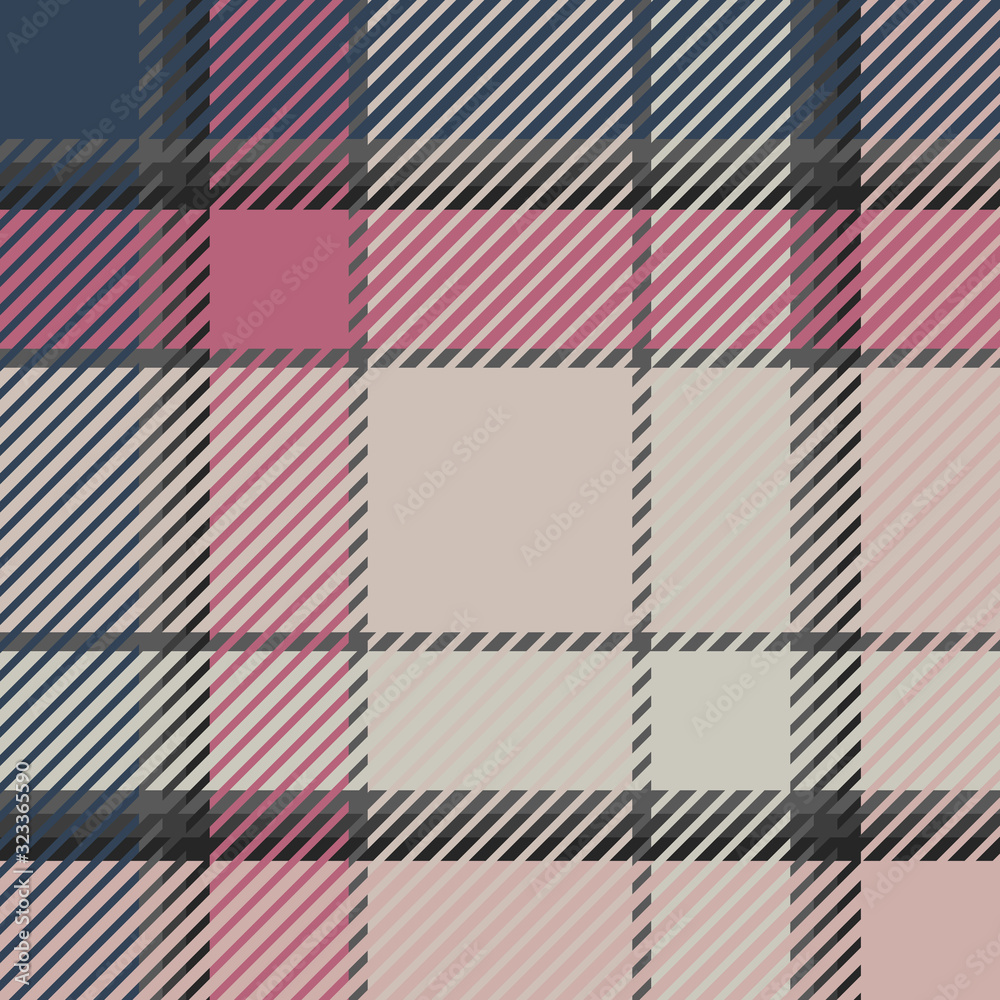 Plaid or tartan vector is background or texture in many color Plaid or tartan vector is background or texture in many color