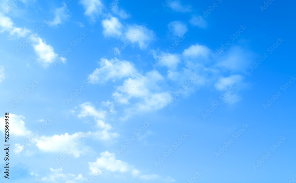 blue sky with beautiful natural white clouds