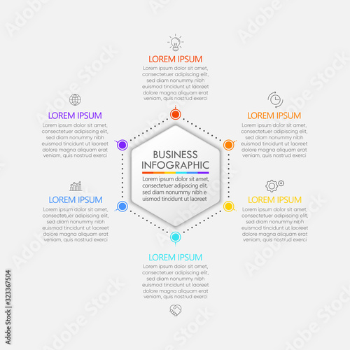 Business circle. timeline infographic icons designed for abstract background template milestone element modern diagram process technology digital marketing data presentation chart Vector