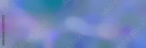 smooth horizontal header background texture with light slate gray, medium purple and teal blue colors and free text space