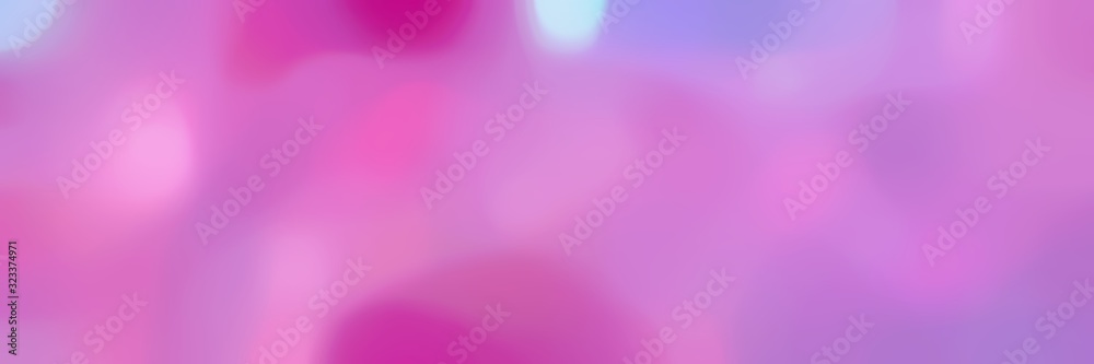 unfocused bokeh horizontal banner background graphic with orchid, medium violet red and plum colors space for text or image