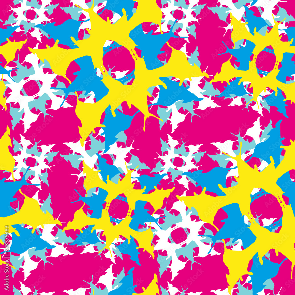 colorabstract ethnic seamless pattern in graffiti style with elements of urban modern style bright quality illustration for your design