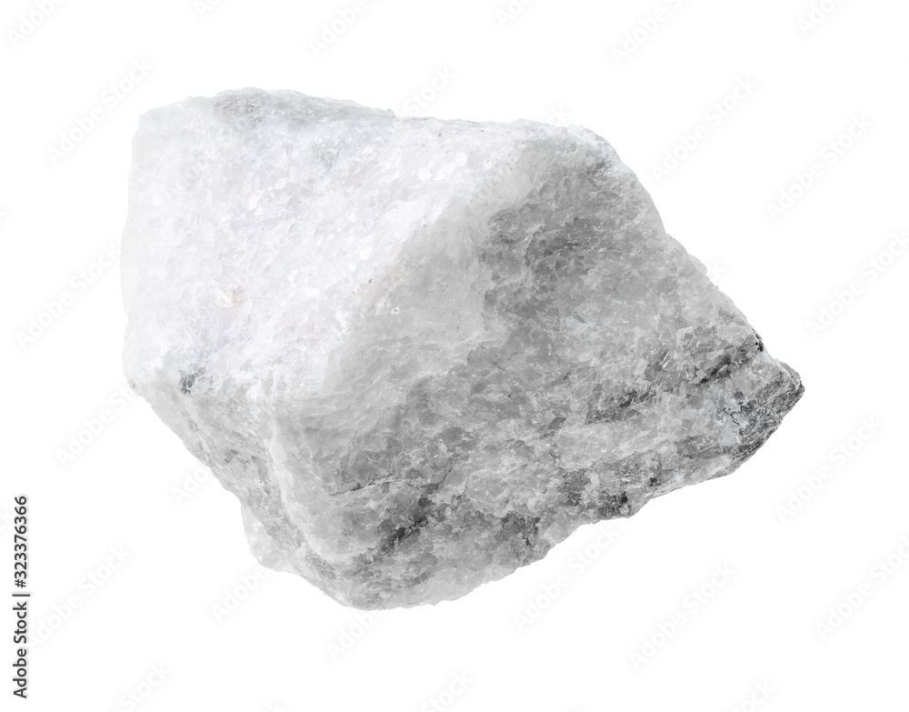 Fototapeta premium rough carbonatite rock cutout on white