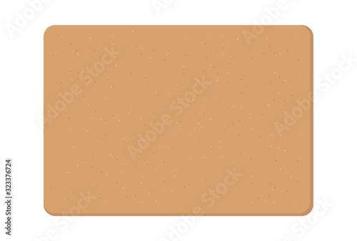 Cork board isolated on a white background. Vector illustration.