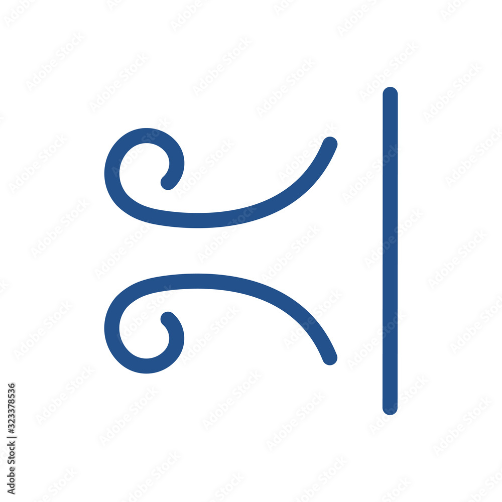wind icon design, flat style icon collection wind icon design, flat style icon collection
