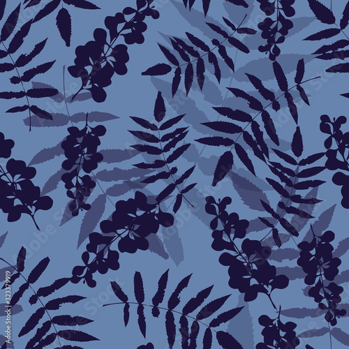 Organic print, botanical seamless pattern. Natural backdrop, vector