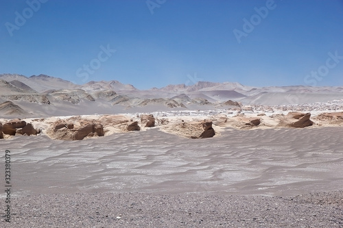 The pumice stone field at the Puna de Atacama, Argentina photo