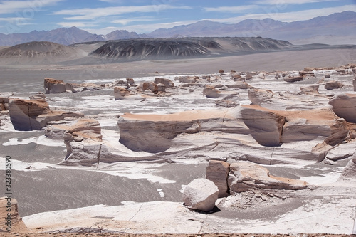 The pumice stone field at the Puna de Atacama, Argentina photo