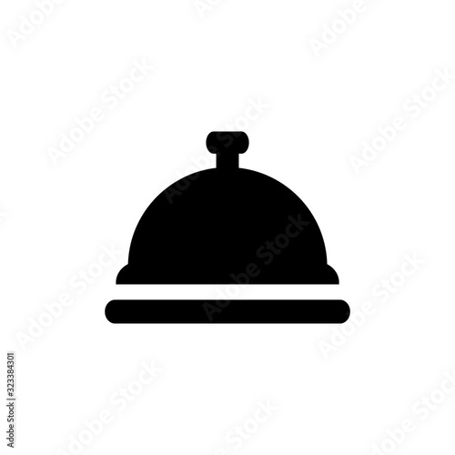 hotel bell lobby icon vector