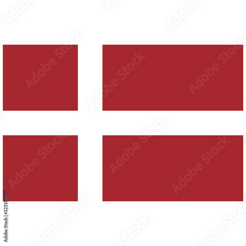 Denmark Flag vector simple icon