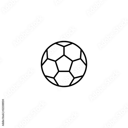 Soccer ball icon. Football bal symbol for your web site design, logo, app, UI. Vector illustration, EPS10.