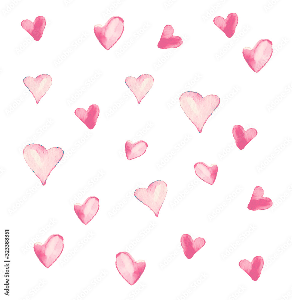 hearts seamless background