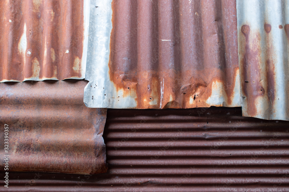 Old zinc and rust. Rust on old zinc background wall. Old zinc and rust. Rust on old zinc background wall.