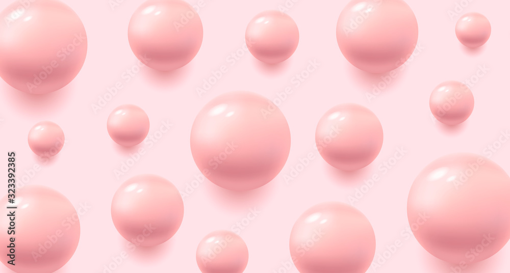 light pink 3d Molecules, spheres forming textured abstract pattern background light pink 3d Molecules, spheres forming textured abstract pattern background