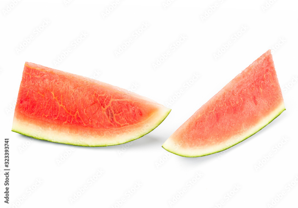 Fresh watermelon isolated on white background. Fresh watermelon isolated on white background.