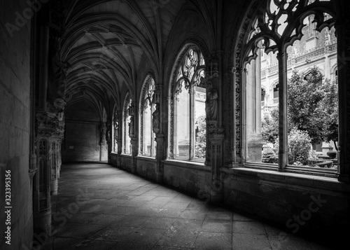 Old Hallway in a Spanish Abbey