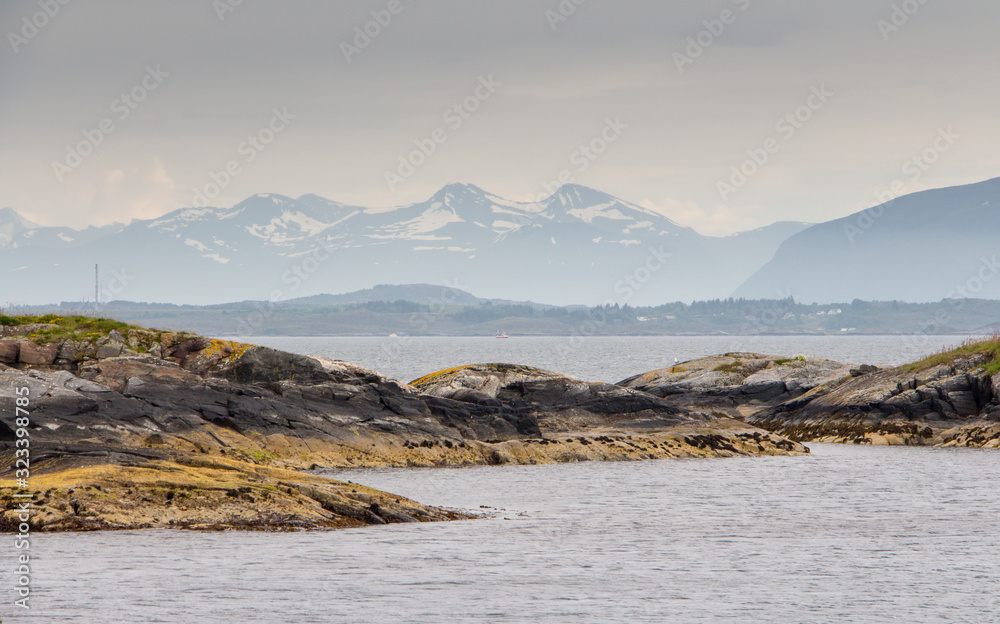 Norwegian sea landscape in Norway