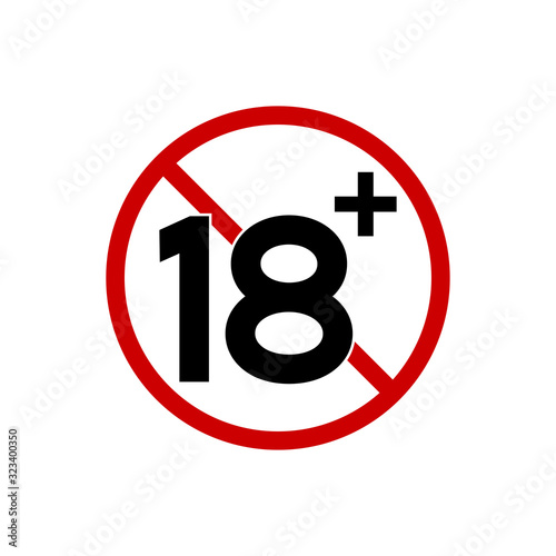 18+ icons Age restricted icon icons