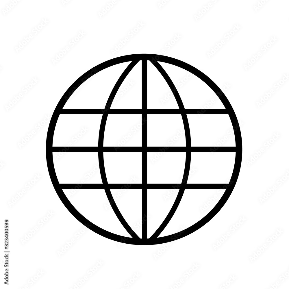 globe icon vector globe icon vector