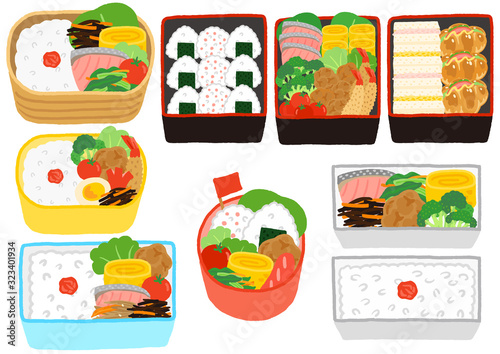 お弁当や重箱　セット
