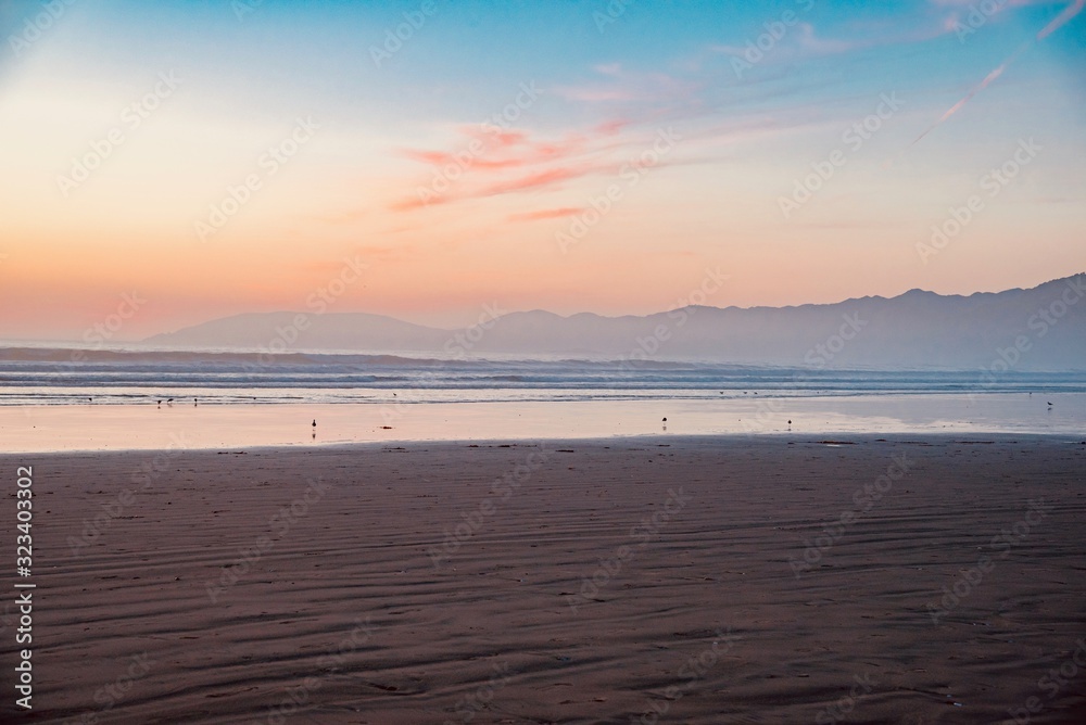 Fototapeta premium sunset of Pismo Beach California