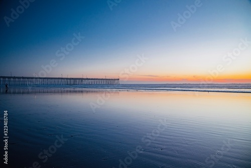 sunset of Pismo Beach California