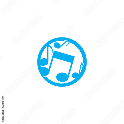 Musik note Logo Template vector symbol